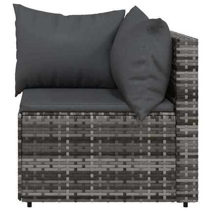 Tuinhoekbanken Met Kussens 2 St Poly Rattan