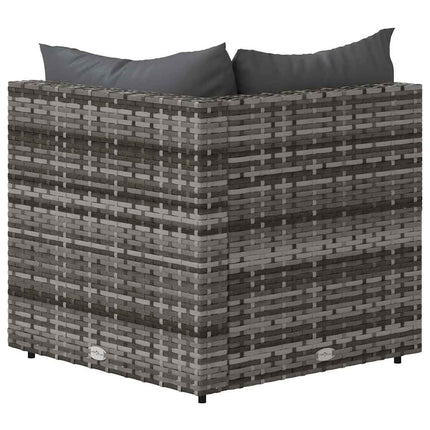 Tuinhoekbanken Met Kussens 2 St Poly Rattan