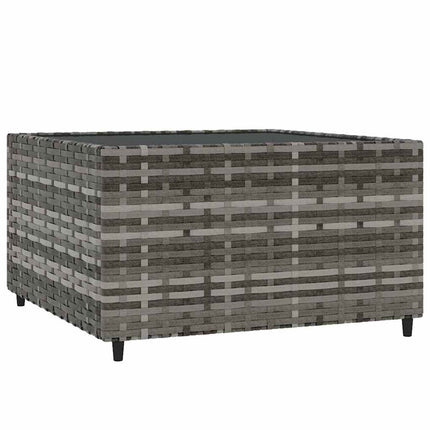 4-Delige Loungeset Met Kussens Poly Rattan