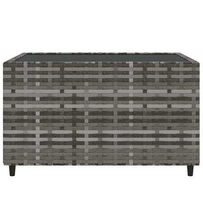 4-Delige Loungeset Met Kussens Poly Rattan