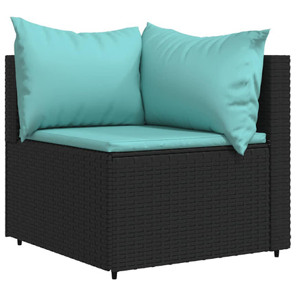 Tuinhoekbank Met Kussens Poly Rattan