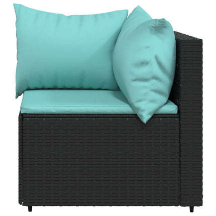 Tuinhoekbank Met Kussens Poly Rattan