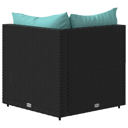 Tuinhoekbank Met Kussens Poly Rattan
