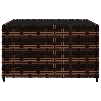 3-Delige Loungeset Met Kussens Poly Rattan