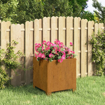Plantenbak Met Poten Roestig Cortenstaal