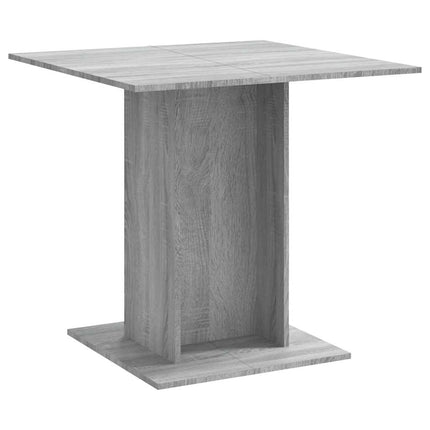 Eettafel 80X80X75 Cm Bewerkt Hout Eikenkleurig