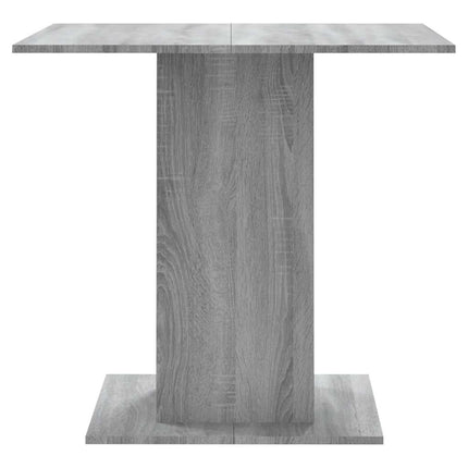 Eettafel 80X80X75 Cm Bewerkt Hout Eikenkleurig