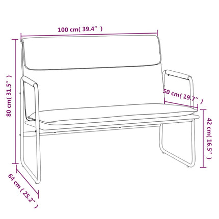 Bankje 100X64X80 Cm Stof Kleurig