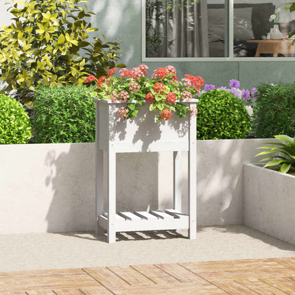 Plantenbak Met Schap 82,5X54X81 Cm Grenenhout