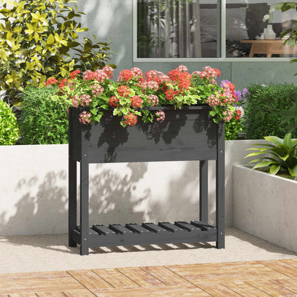 Plantenbak Met Schap 82,5X54X81 Cm Grenenhout