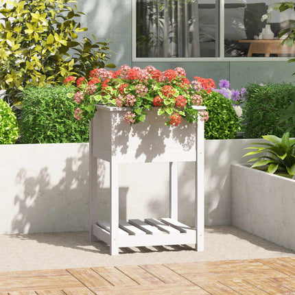Plantenbak Met Schap 82,5X54X81 Cm Grenenhout