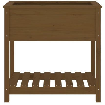 Plantenbak Met Schap 82,5X54X81 Cm Grenenhout