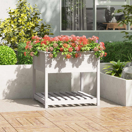 Plantenbak Met Schap 82,5X54X81 Cm Grenenhout