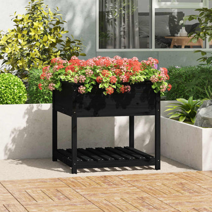 Plantenbak Met Schap 82,5X54X81 Cm Grenenhout