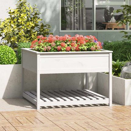 Plantenbak Met Schap 82,5X54X81 Cm Grenenhout