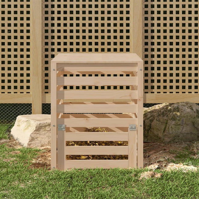 Compostbak 63,5X63,5X77,5 Cm Massief Grenenhout