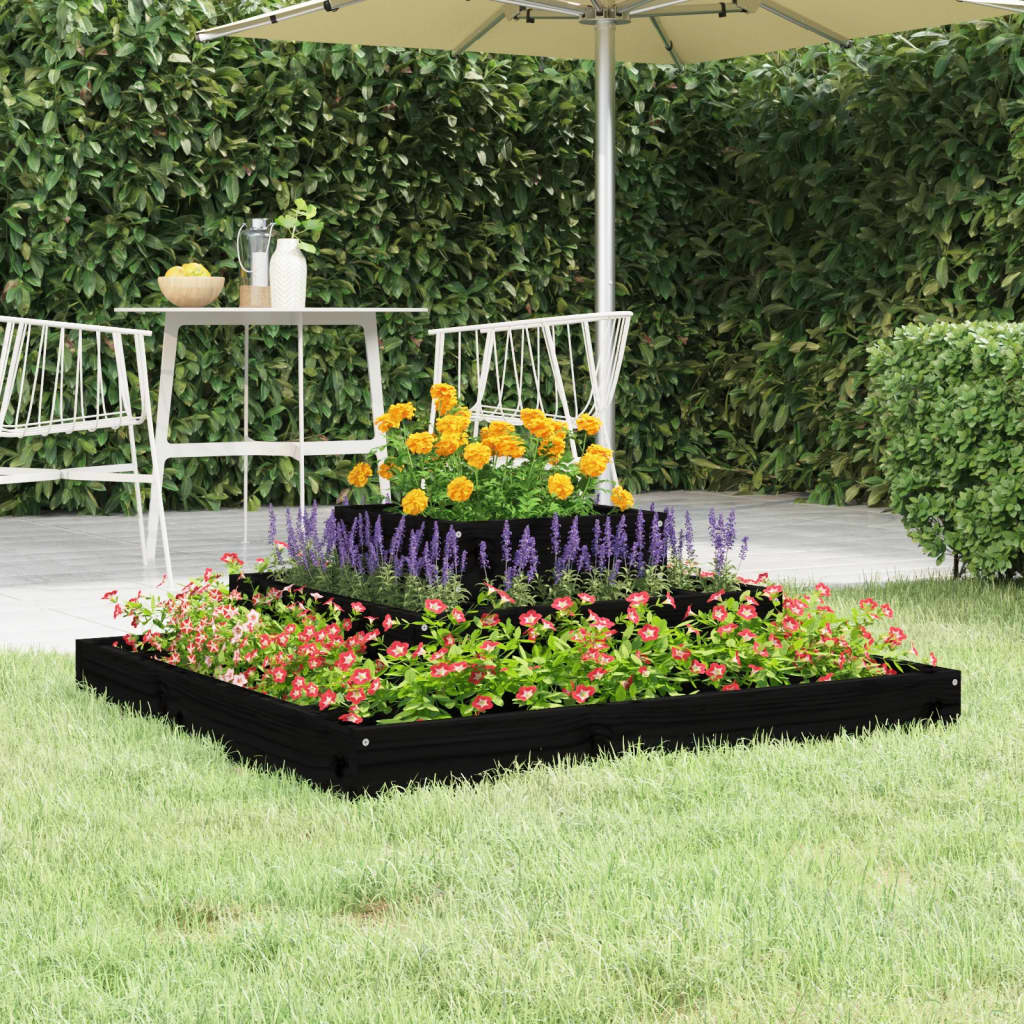 Plantenbak Massief Grenenhout Wit