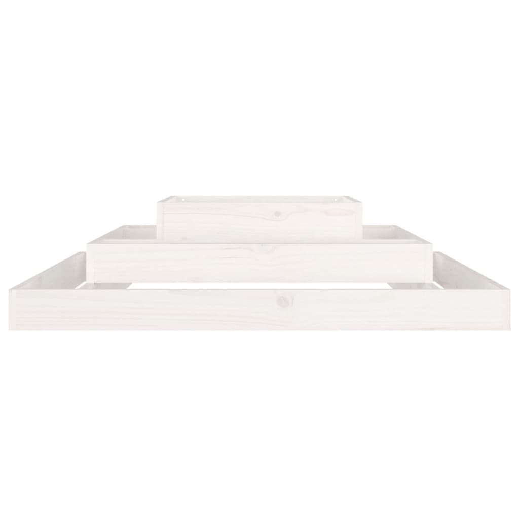 Plantenbak Massief Grenenhout Wit