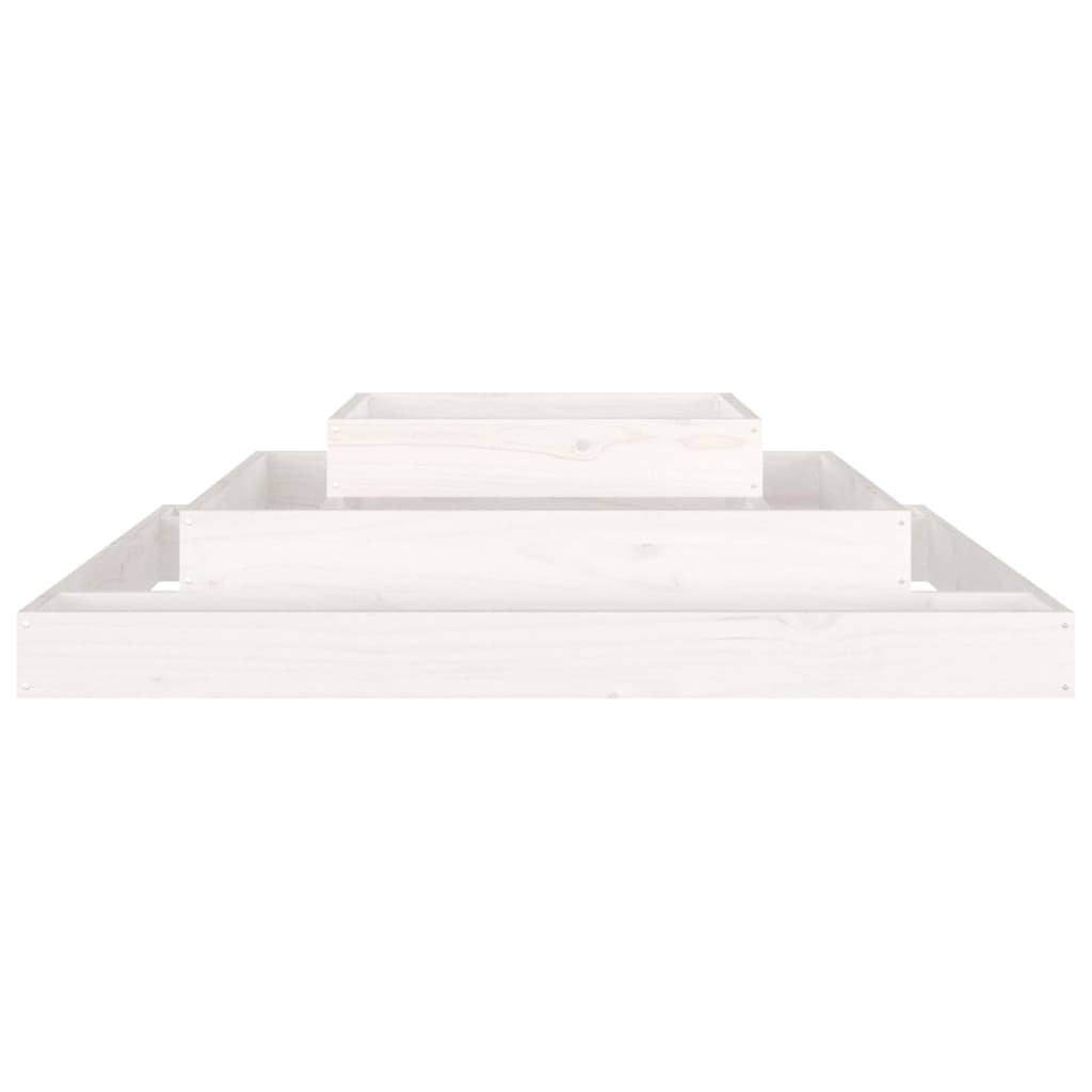 Plantenbak Massief Grenenhout Wit