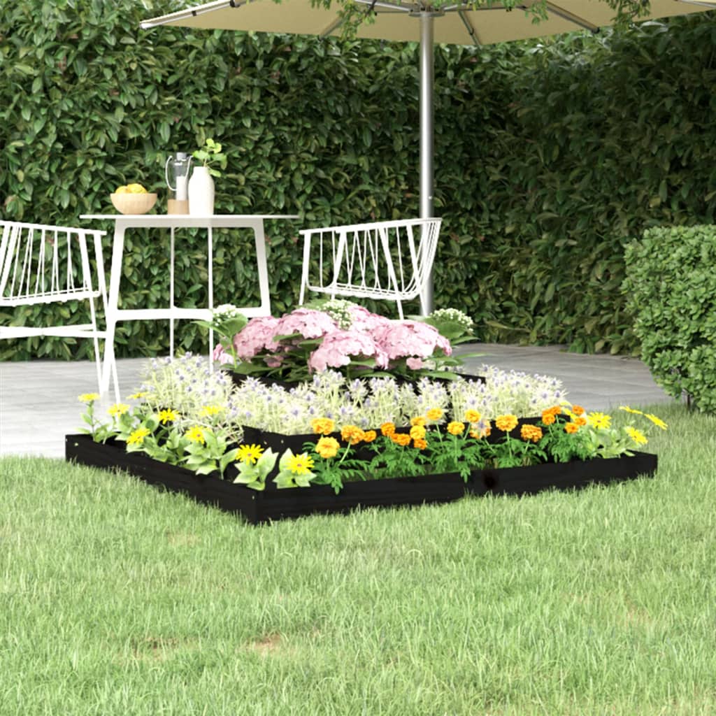 Plantenbak Massief Grenenhout Wit