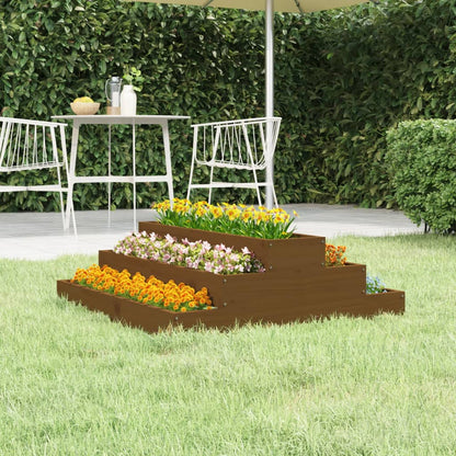 Plantenbak Massief Grenenhout Wit