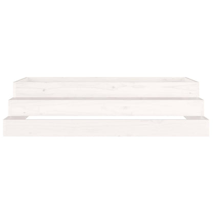 Plantenbak Massief Grenenhout Wit