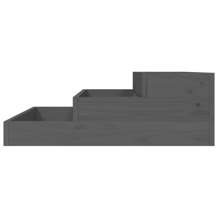 Plantenbak Massief Grenenhout Grijs