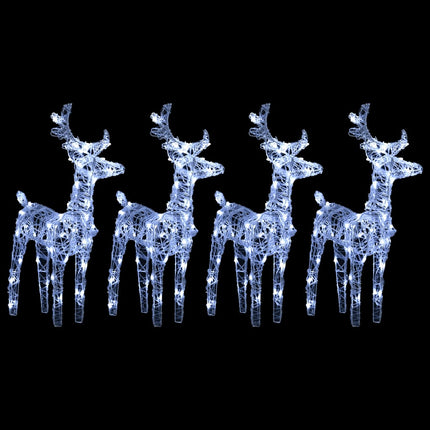 Kerstrendieren 80 Led's Acryl