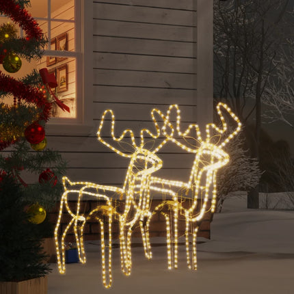 Kerstfiguur Rendier Met Bewegende Kop Warmwit 76X42X87 Cm