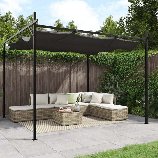 Pergola Met Uitschuifbaar Dak 295X292X230 Kleurig