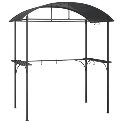 Barbecuepaviljoen Met Zijplanken 220X115X230 Cm Staal Antraciet