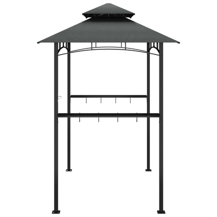 Barbecue-Overkapping 240X150X243 Cm Staal Antracietkleurig