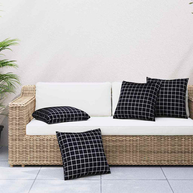 Spreidkussens Blad 4 Pcs Bladpatroon Polyester Stof