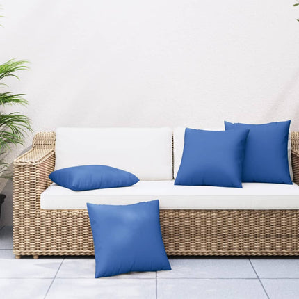 Buiten Kussen Geruit 4 Pcs Grijs Ruit Stof