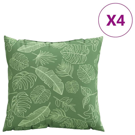 Spreidkussens Blad 4 Pcs Bladpatroon Polyester Stof
