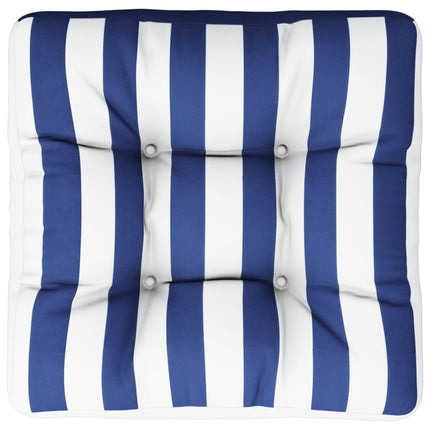 Palletkussen Gestreept Stof Blauw En Wit