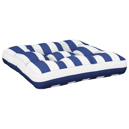 Palletkussen Gestreept Stof Blauw En Wit