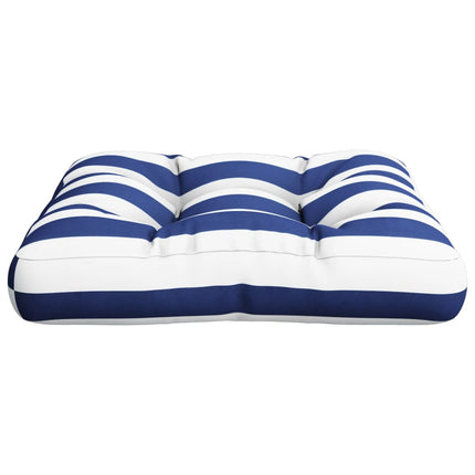 Palletkussen Gestreept Stof Blauw En Wit