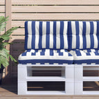 60 x 40 x 12 cm / Blauw en wit