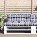 120 x 40 x 12 cm / Grijs ruitpatroon