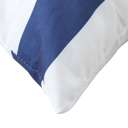 Palletkussens 3 St Gestreept Oxford Stof Wit En Blauw