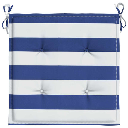 Tuinstoelkussens Gestreept Stof En Blauw En Wit