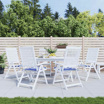 Tuinstoelkussens Gestreept Stof En Blauw En Wit