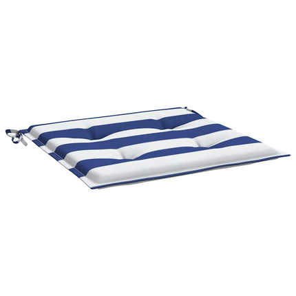 Tuinstoelkussens Gestreept Stof Wit En Blauw