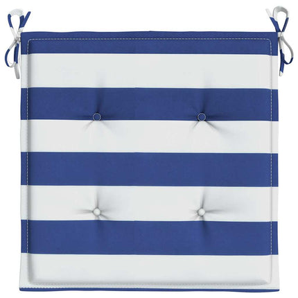 Tuinstoelkussens Gestreept Stof Wit En Blauw