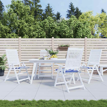 Tuinstoelkussens Gestreept Stof Wit En Blauw