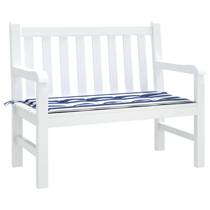 Tuinbankkussen Gestreept Oxford Stof En Blauw En Wit