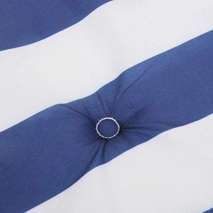 Tuinbankkussen Gestreept Oxford Stof En Blauw En Wit