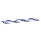180 x 50 x 3 cm / Blauw en wit