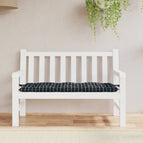 120 x 50 x 7 cm / Zwart ruitpatroon